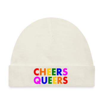 Cheers queers - Baby Premium Organic Mütze - Naturweiß - Vorne