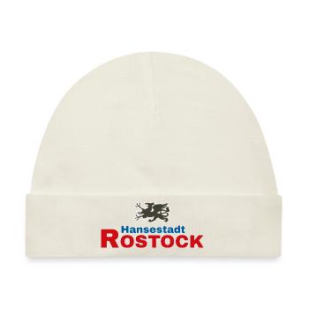 HanseStadt Rostock - Baby Premium Organic Mütze - Naturweiß - Vorne