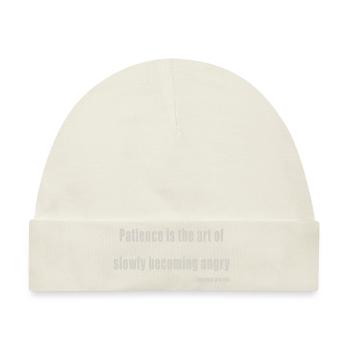 Patience - Baby Premium Organic Mütze - Naturweiß - Vorne