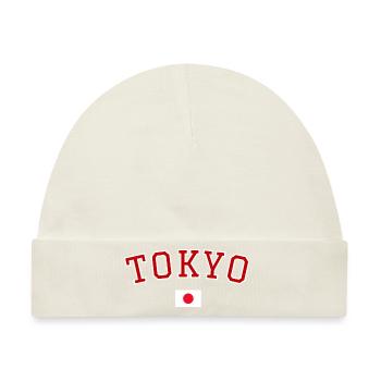 Tokio Japan - Baby Premium Organic Mütze - Naturweiß - Vorne