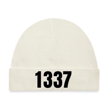 1337 - Baby Premium Organic Mütze - Naturweiß - Vorne