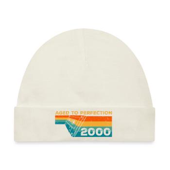 Vintage 2000 - Retro 2000 Geburtstagsgeschenk - Baby Premium Organic Mütze - Naturweiß - Vorne