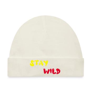 stay wild - Baby Premium Organic Mütze - Naturweiß - Vorne
