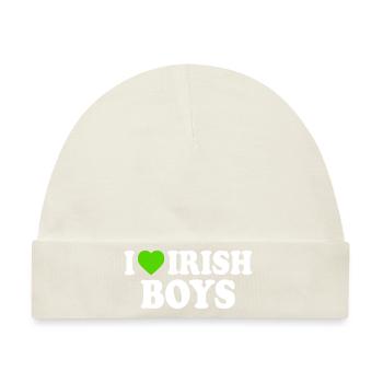 I love irish boys - Baby Premium Organic Mütze - Naturweiß - Vorne