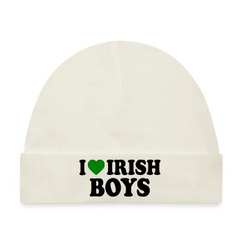 I love irish boys - Baby Premium Organic Mütze - Naturweiß - Vorne