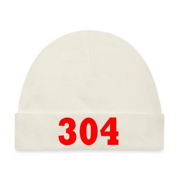 304 - Baby Premium Organic Mütze - Naturweiß - Vorne