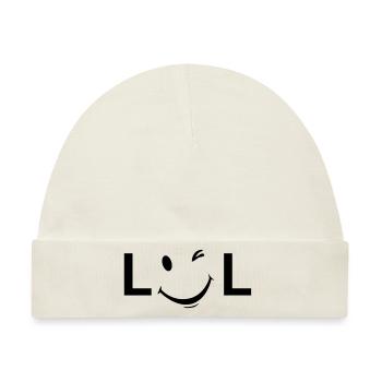 LOL Unisex - Baby Premium Organic Mütze - Naturweiß - Vorne