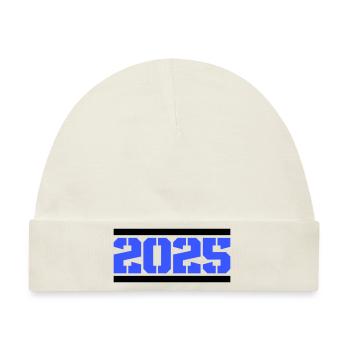 2025 - Baby Premium Organic Mütze - Naturweiß - Vorne