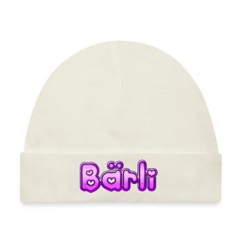 Text Bärli - Baby Premium Organic Mütze - Naturweiß - Vorne