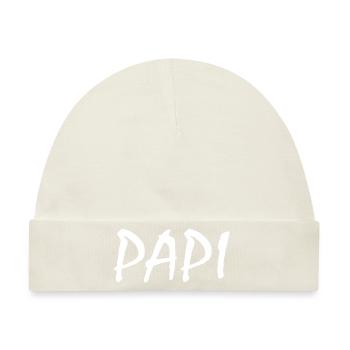 Papi - Baby Premium Organic Mütze - Naturweiß - Vorne