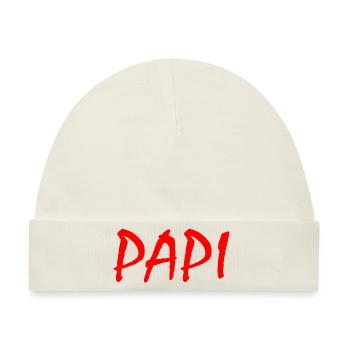 Papi - Baby Premium Organic Mütze - Naturweiß - Vorne