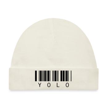 YOLO - You only live once - Baby Premium Organic Mütze - Naturweiß - Vorne