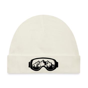 Skibrille - Baby Premium Organic Mütze - Naturweiß - Vorne