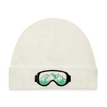 Skibrille - Baby Premium Organic Mütze - Naturweiß - Vorne
