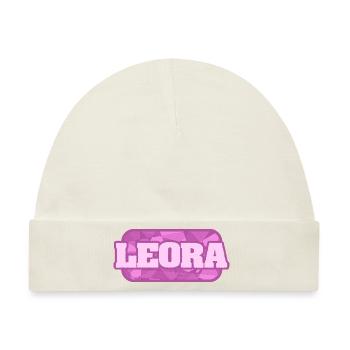 Leora als Gesundheit - Baby Premium Organic Mütze - Naturweiß - Vorne