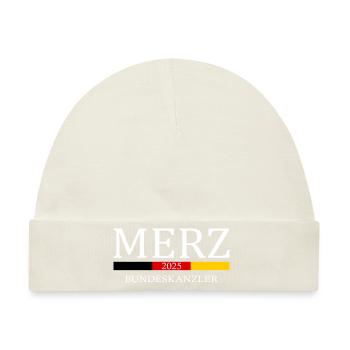 Merz for Bundeskanzler - Baby Premium Organic Mütze - Naturweiß - Vorne