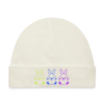 osterhase 3 - Baby Premium Organic Mütze - Naturweiß - Vorne