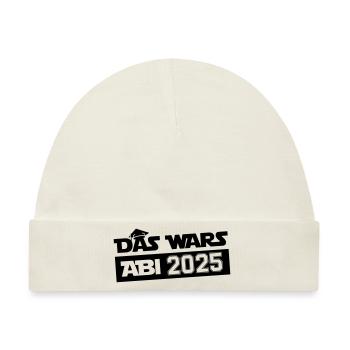 abi das wars 2025 - Baby Premium Organic Mütze - Naturweiß - Vorne