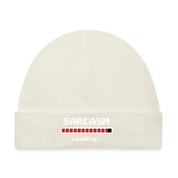 Sarcasm Loading Humor - Baby Premium Organic Mütze - Naturweiß - Vorne