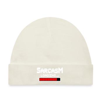 Sarcasm Loading Humor - Baby Premium Organic Mütze - Naturweiß - Vorne