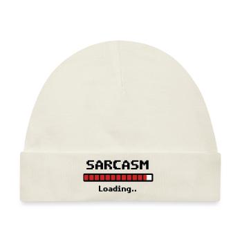 Sarcasm Loading Humor - Baby Premium Organic Mütze - Naturweiß - Vorne