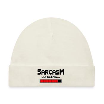 Sarcasm Loading Humor - Baby Premium Organic Mütze - Naturweiß - Vorne
