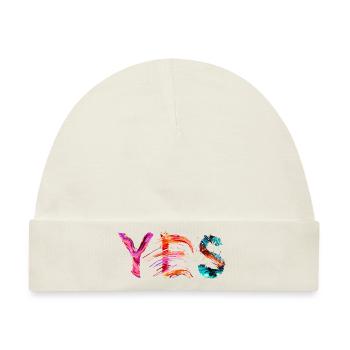 YES – Farbstarkes Statement für Freiheit & Kreativ - Baby Premium Organic Mütze - Naturweiß - Vorne