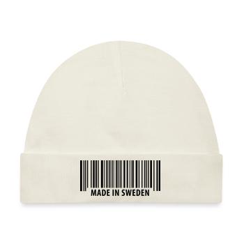 Made in Sweden - Baby Premium Organic Mütze - Naturweiß - Vorne