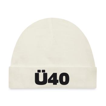Zum 40. Geburtstag ein Ü40 Shirt - Baby Premium Organic Mütze - Naturweiß - Vorne