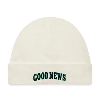 GOOD NEWS | Gute Nachrichten - Baby Premium Organic Mütze - Naturweiß - Vorne