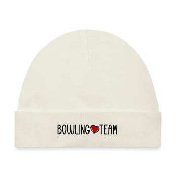 Bowling Team - Baby Premium Organic Mütze - Naturweiß - Vorne