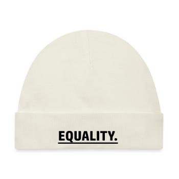 Gleichberechtigung Gleichheit Equality - Baby Premium Organic Mütze - Naturweiß - Vorne