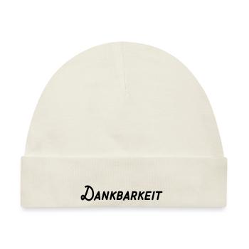 Dankbarkeit - Baby Premium Organic Mütze - Naturweiß - Vorne