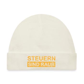 Steuern sind Raub - Baby Premium Organic Mütze - Naturweiß - Vorne
