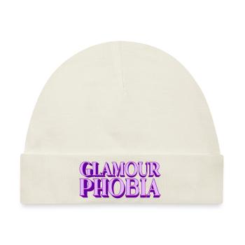Glamourphobia Glamour Phobia | Farben änderbar - Baby Premium Organic Mütze - Naturweiß - Vorne