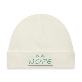 Nope - Baby Premium Organic Mütze - Naturweiß - Vorne