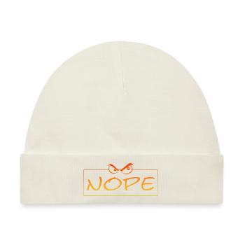 Nope - Baby Premium Organic Mütze - Naturweiß - Vorne
