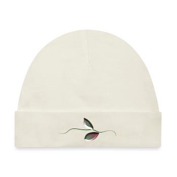 blätter blatt symbol pflanze - Baby Premium Organic Mütze - Naturweiß - Vorne