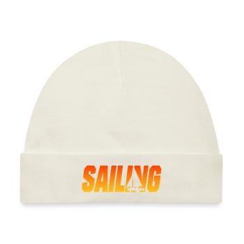 segeln - Baby Premium Organic Mütze - Naturweiß - Vorne