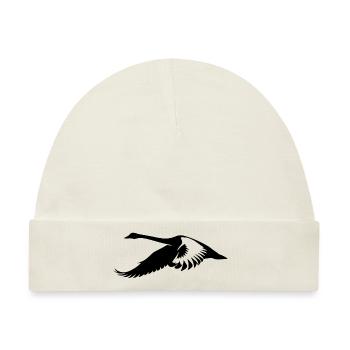 Fliegender Schwan - Baby Premium Organic Mütze - Naturweiß - Vorne