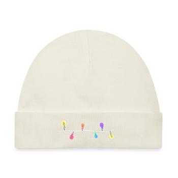 lichterkette lampen lampe symbol linie licht leuch - Baby Premium Organic Mütze - Naturweiß - Vorne