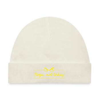 Nope not today - Baby Premium Organic Mütze - Naturweiß - Vorne
