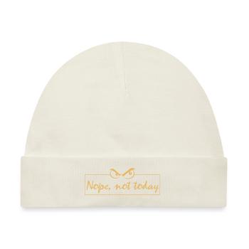 Nope not today - Baby Premium Organic Mütze - Naturweiß - Vorne