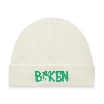 Biken Fahrrad Bike - Baby Premium Organic Mütze - Naturweiß - Vorne