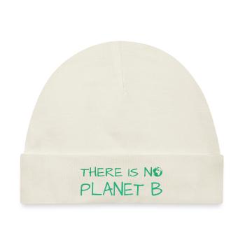 there is no planet b - Baby Premium Organic Mütze - Naturweiß - Vorne