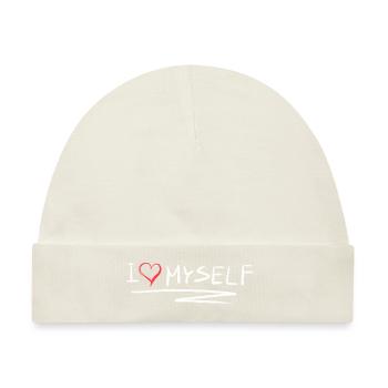 ich liebe mich selbstliebe herz - Baby Premium Organic Mütze - Naturweiß - Vorne