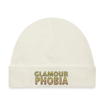 Glamourphobia Glamour Phobia Edel Glitzer - Baby Premium Organic Mütze - Naturweiß - Vorne