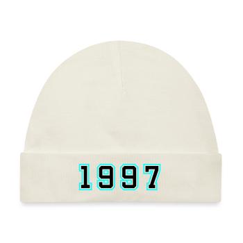 1997 Jahr Geburtstag - Baby Premium Organic Mütze - Naturweiß - Vorne