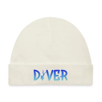 Diver - Baby Premium Organic Mütze - Naturweiß - Vorne
