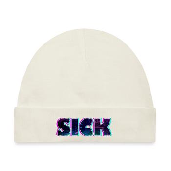 Sick sick SICK | Krankes Krank Design - Baby Premium Organic Mütze - Naturweiß - Vorne